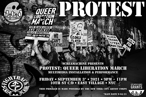 Protest Queer Liberation March poster
