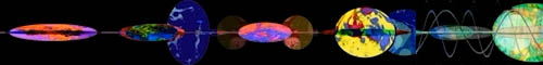 colorful circles and elipses